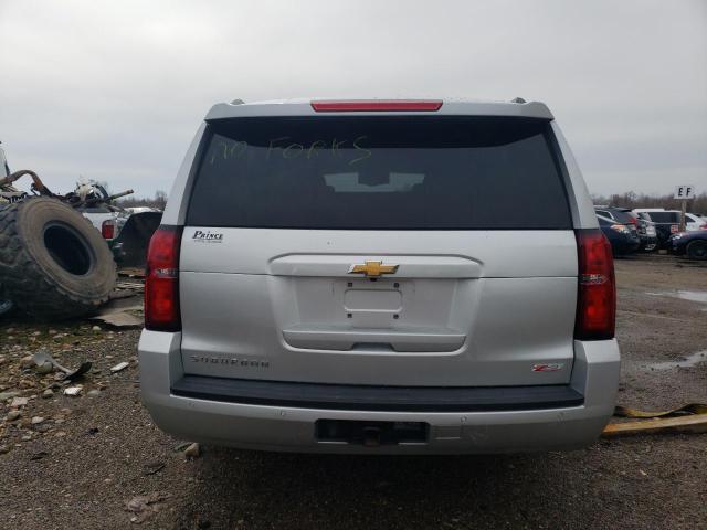 1GNSKHKC8JR391184 - 2018 CHEVROLET SUBURBAN K1500 LT SILVER photo 6