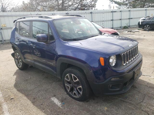 ZACCJBBB7HPG49434 - 2017 JEEP RENEGADE LATITUDE BLUE photo 4