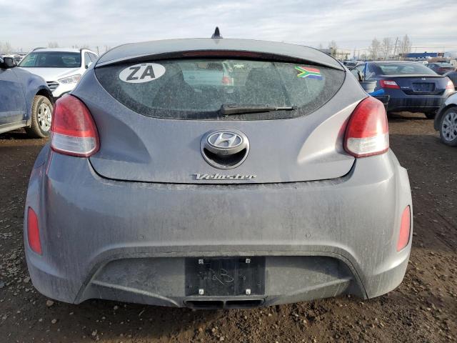 KMHTC6AD9HU304419 - 2017 HYUNDAI VELOSTER GRAY photo 6