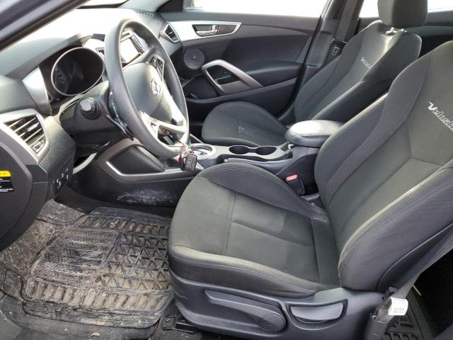 KMHTC6AD9HU304419 - 2017 HYUNDAI VELOSTER GRAY photo 7