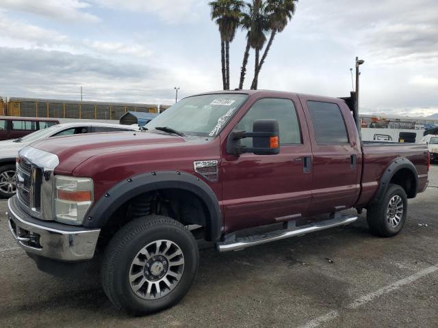 1FTWW31R98EB49996 - 2008 FORD F350 SRW SUPER DUTY BURGUNDY photo 1