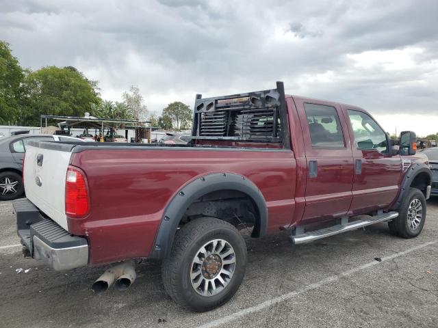 1FTWW31R98EB49996 - 2008 FORD F350 SRW SUPER DUTY BURGUNDY photo 3