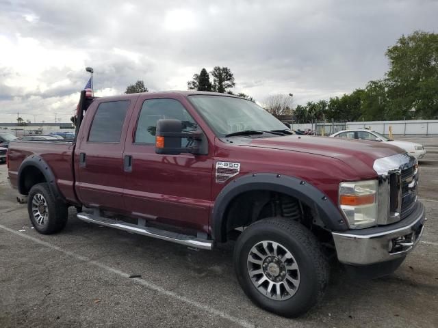 1FTWW31R98EB49996 - 2008 FORD F350 SRW SUPER DUTY BURGUNDY photo 4