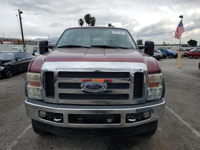 1FTWW31R98EB49996 - 2008 FORD F350 SRW SUPER DUTY BURGUNDY photo 5