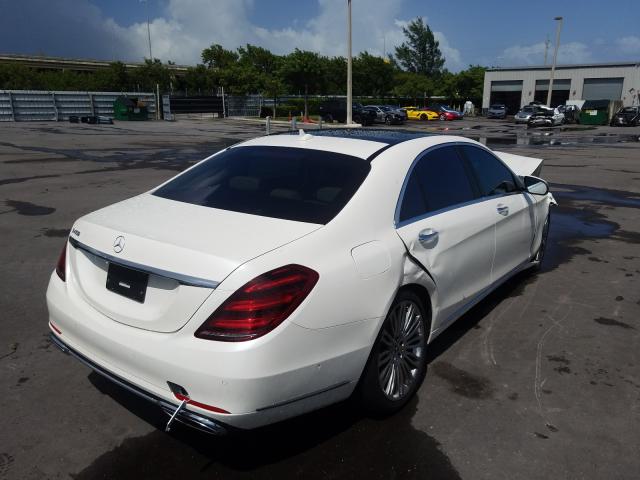 WDDUG6GB7KA430392 - 2019 MERCEDES-BENZ S 450 WHITE photo 4