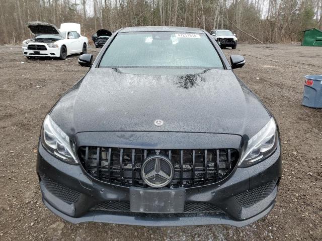 55SWF4KB2JU250615 - 2018 MERCEDES-BENZ C 300 4MATIC BLACK photo 5