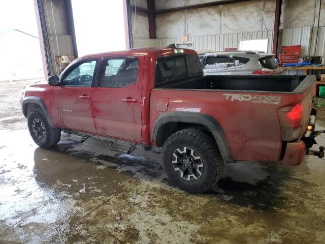 5TFCZ5AN0JX134803 - 2018 TOYOTA TACOMA DOUBLE CAB RED photo 2