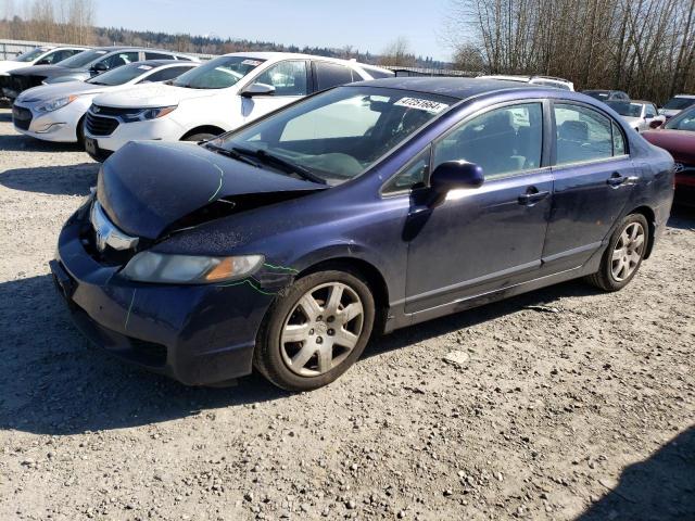 2HGFA1F55AH555055 - 2010 HONDA CIVIC LX BLUE photo 1