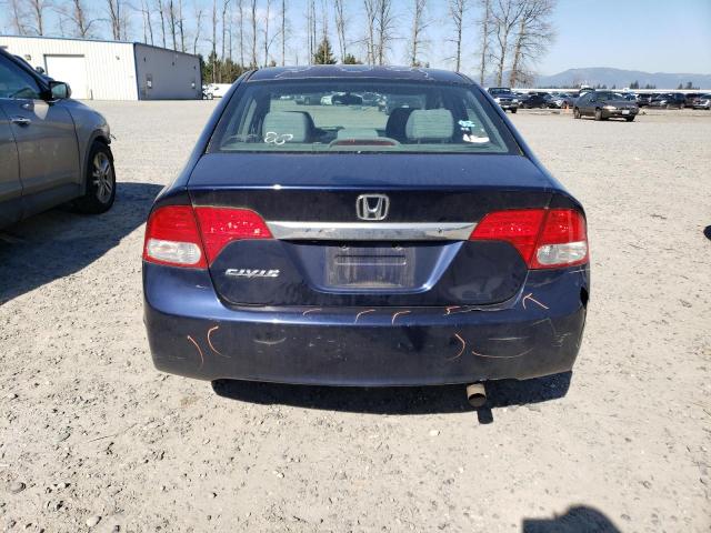 2HGFA1F55AH555055 - 2010 HONDA CIVIC LX BLUE photo 6