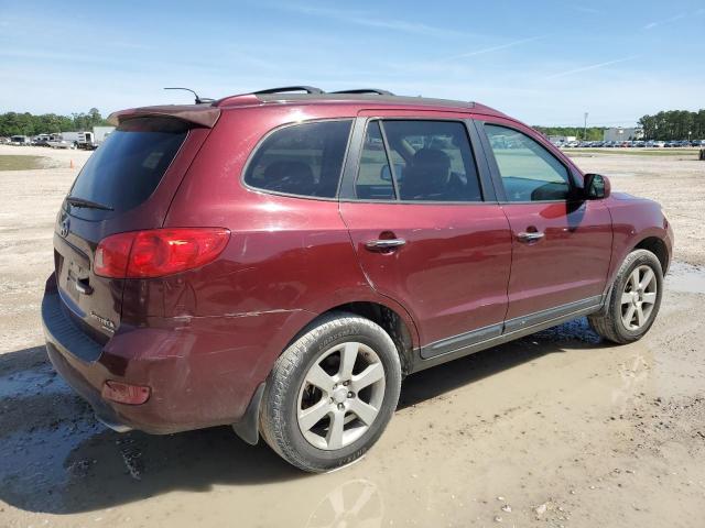 5NMSH13E07H099282 - 2007 HYUNDAI SANTA FE SE MAROON photo 3