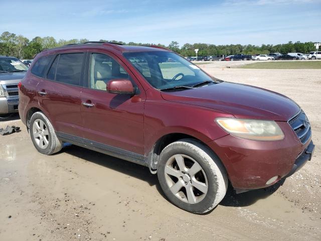 5NMSH13E07H099282 - 2007 HYUNDAI SANTA FE SE MAROON photo 4