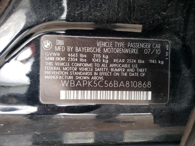 WBAPK5C56BA810868 - 2011 BMW 328 XI SULEV BLACK photo 12