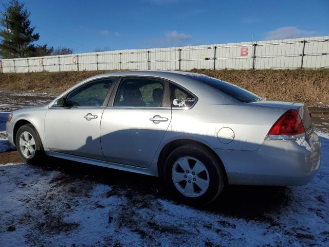 2G1WB5EK9A1156600 - 2010 CHEVROLET IMPALA LT SILVER photo 2