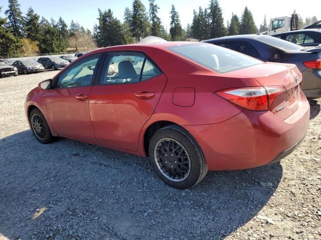 5YFBURHE9EP158867 - 2014 TOYOTA COROLLA L RED photo 2