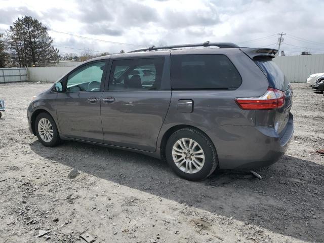 5TDYZ3DC8HS828160 - 2017 TOYOTA SIENNA XLE GRAY photo 2