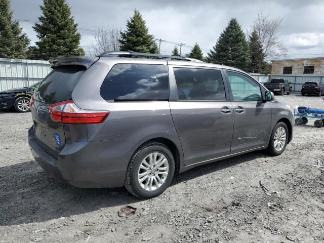 5TDYZ3DC8HS828160 - 2017 TOYOTA SIENNA XLE GRAY photo 3