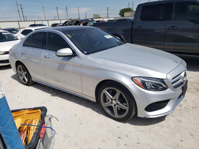 55SWF4KB2FU054133 - 2015 MERCEDES-BENZ C 300 4MATIC SILVER photo 4