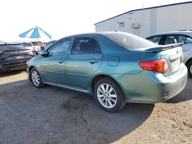 1NXBU40E69Z111704 - 2009 TOYOTA COROLLA BASE GREEN photo 2