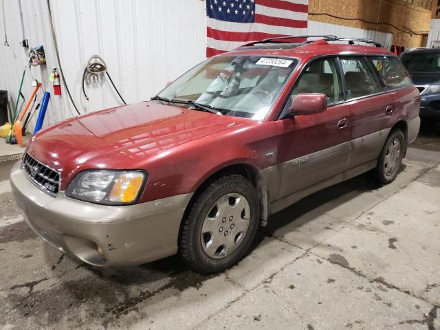 4S3BH896247615220 - 2004 SUBARU LEGACY OUTBACK H6 3.0 VDC BURGUNDY photo 1