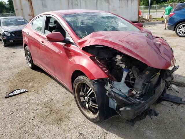 KMHDH4AE9DU988546 - 2013 HYUNDAI ELANTRA GLS RED photo 1