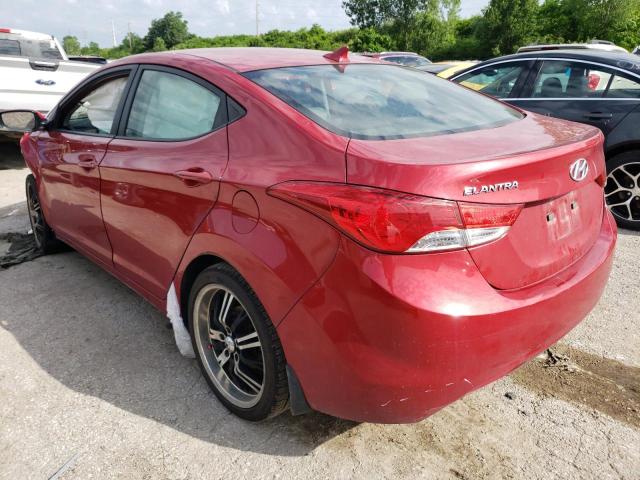 KMHDH4AE9DU988546 - 2013 HYUNDAI ELANTRA GLS RED photo 3