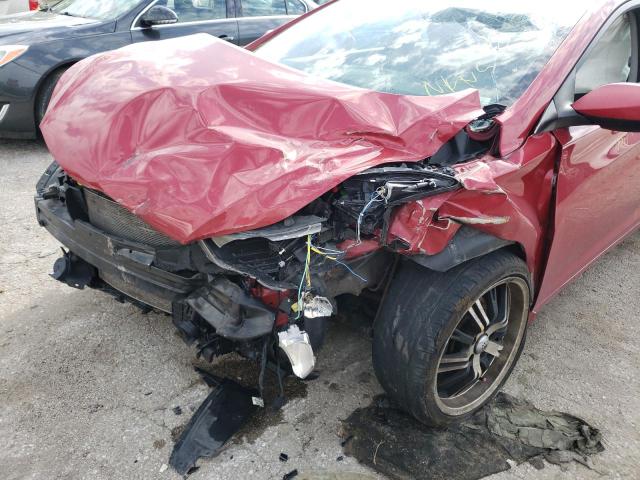 KMHDH4AE9DU988546 - 2013 HYUNDAI ELANTRA GLS RED photo 9