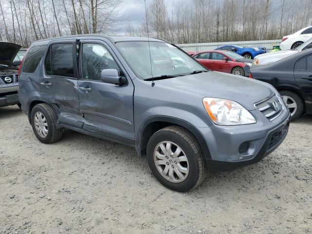 JHLRD78956C049972 - 2006 HONDA CR-V SE GRAY photo 4