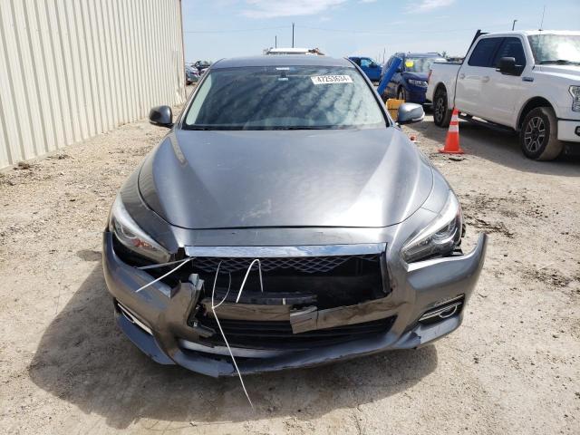 JN1BV7AP9EM686072 - 2014 INFINITI Q50 BASE GRAY photo 5