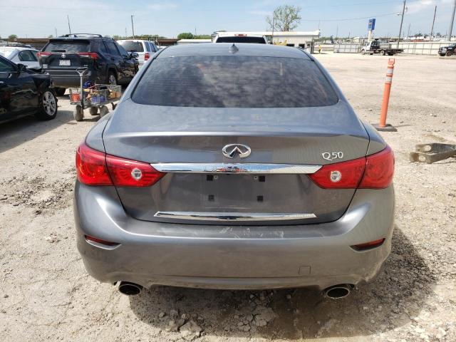 JN1BV7AP9EM686072 - 2014 INFINITI Q50 BASE GRAY photo 6