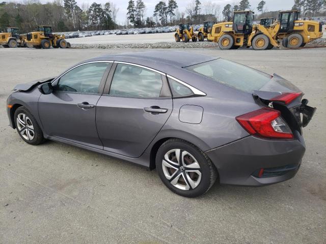 2HGFC2F58JH504455 - 2018 HONDA CIVIC LX GRAY photo 2