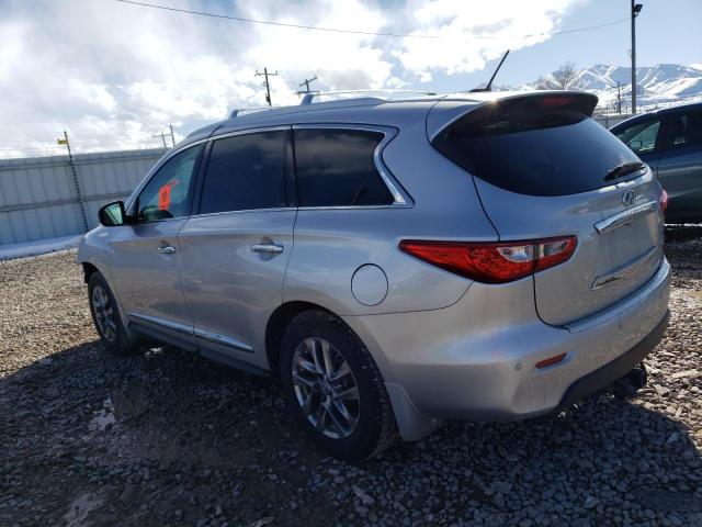 5N1AL0MM3EC518355 - 2014 INFINITI QX60 SILVER photo 2