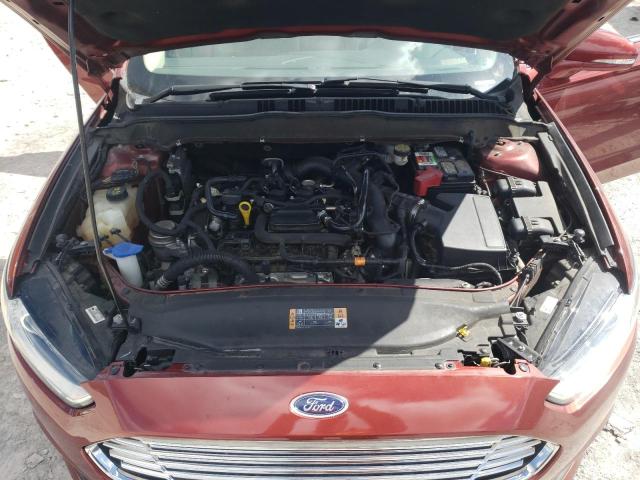 3FA6P0HD4ER198205 - 2014 FORD FUSION SE ORANGE photo 11