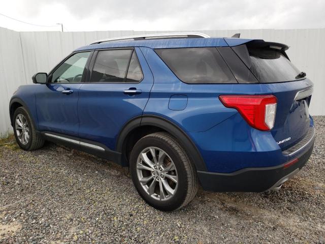 1FMSK8FH0NGA31807 - 2022 FORD EXPLORER LIMITED BLUE photo 2