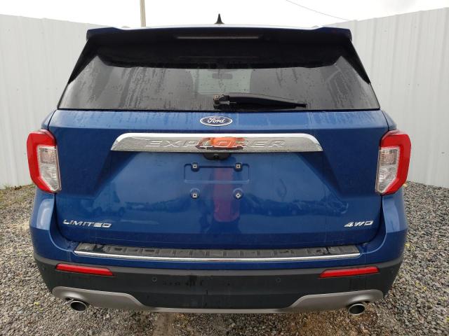 1FMSK8FH0NGA31807 - 2022 FORD EXPLORER LIMITED BLUE photo 6