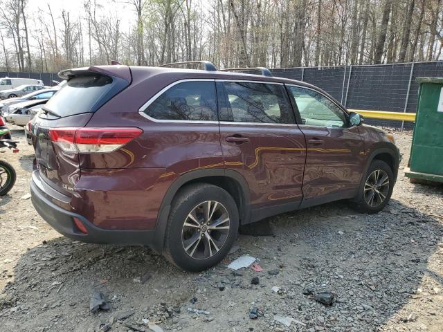 5TDBZRFH9KS728612 - 2019 TOYOTA HIGHLANDER LE BURGUNDY photo 3