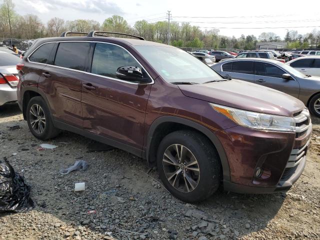 5TDBZRFH9KS728612 - 2019 TOYOTA HIGHLANDER LE BURGUNDY photo 4