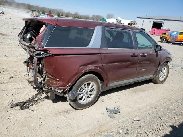 KNDNB4H30P6257141 - 2023 KIA CARNIVAL LX MAROON photo 3