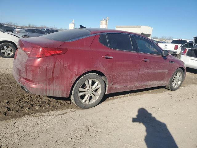 5XXGN4A70CG043789 - 2012 KIA OPTIMA EX RED photo 3