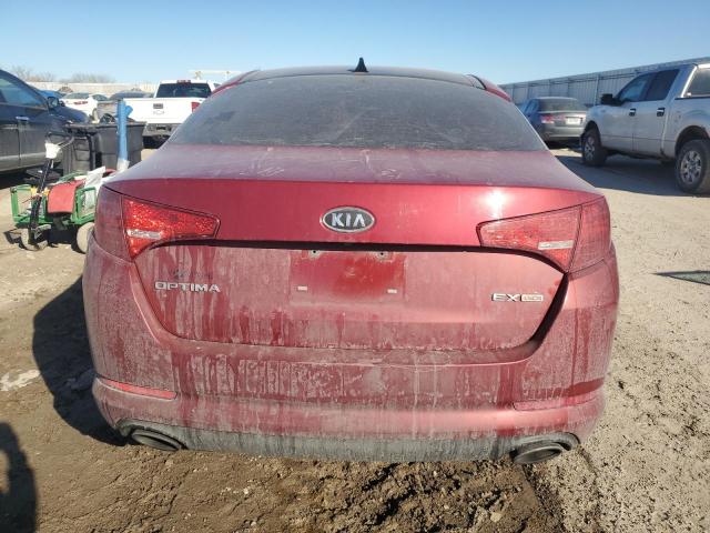 5XXGN4A70CG043789 - 2012 KIA OPTIMA EX RED photo 6