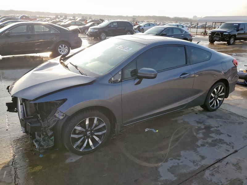 2HGFG3B04EH523403 - 2014 HONDA CIVIC EXL GRAY photo 1