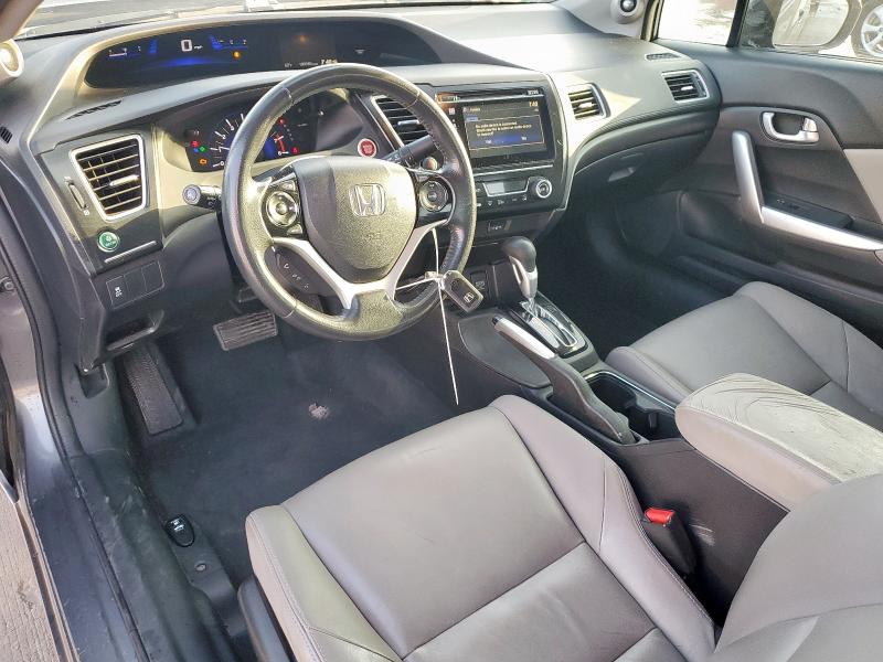 2HGFG3B04EH523403 - 2014 HONDA CIVIC EXL GRAY photo 8