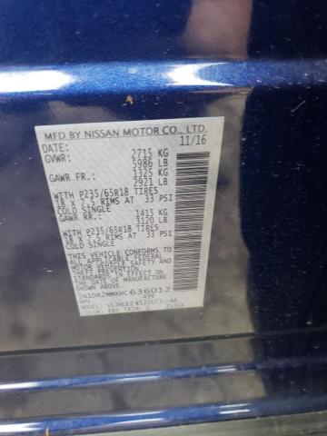 5N1DR2MMXHC636012 - 2017 NISSAN PATHFINDER S 蓝色 照片 13