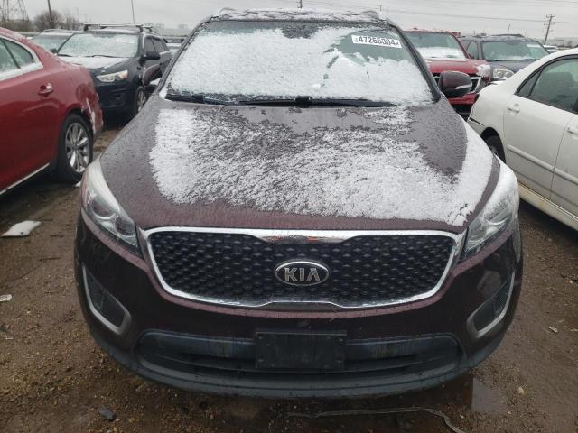 5XYPGDA30GG081127 - 2016 KIA SORENTO LX BURGUNDY photo 5