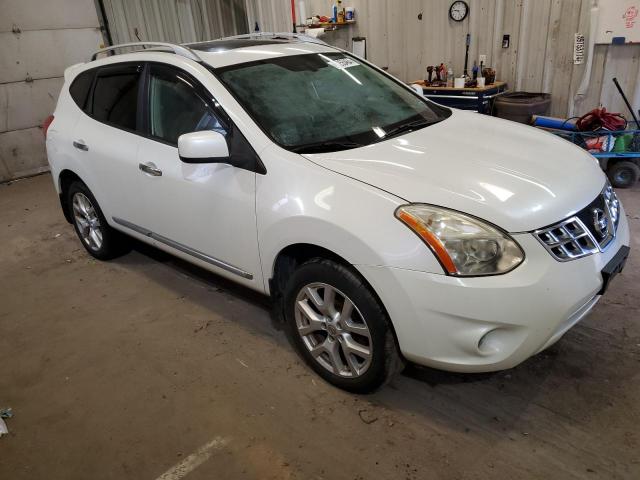 JN8AS5MV3BW288196 - 2011 NISSAN ROGUE S WHITE photo 4