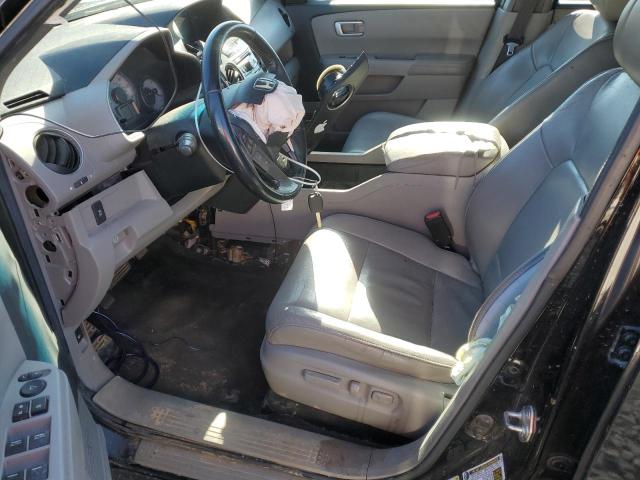 5FNYF4H5XCB065467 - 2012 HONDA PILOT EXL BLACK photo 7