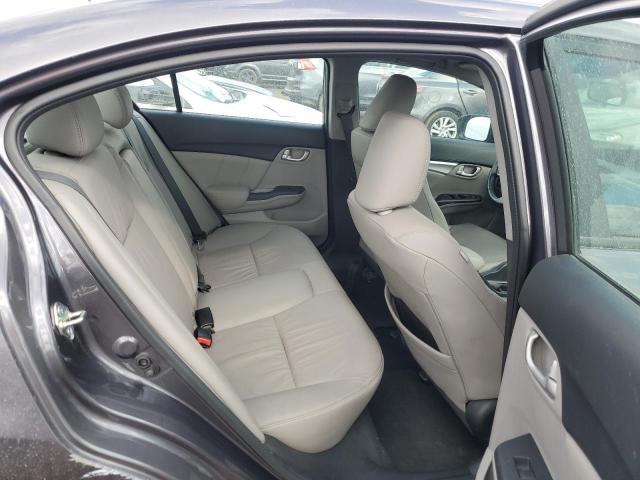 19XFB2F95EE045620 - 2014 HONDA CIVIC EXL ნაცრისფერი ფოტო 10