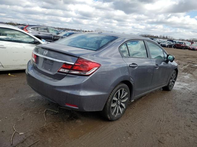 19XFB2F95EE045620 - 2014 HONDA CIVIC EXL ნაცრისფერი ფოტო 3