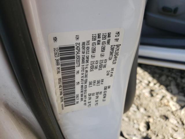 2C4GP54L05R393779 - 2005 CHRYSLER TOWN & COU TOURING 白色 照片 12