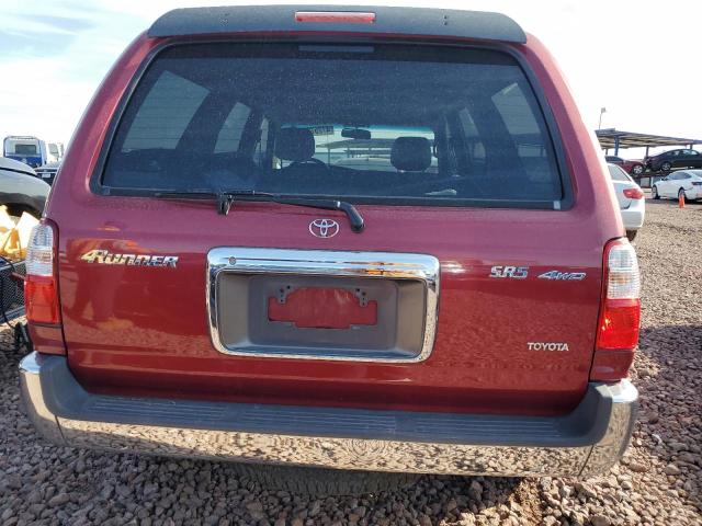 JT3HN86RX20369206 - 2002 TOYOTA 4RUNNER SR5 RED photo 6