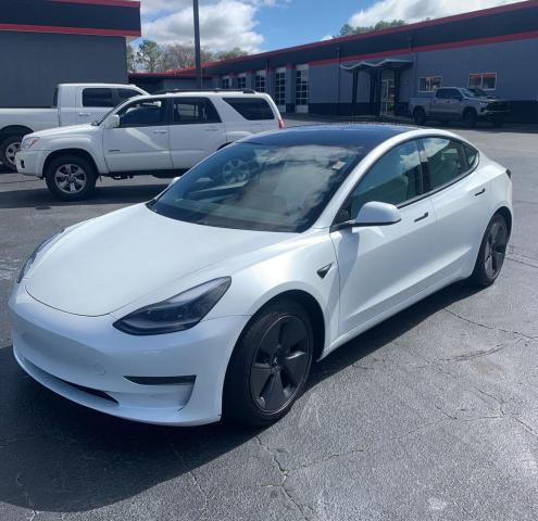 5YJ3E1EB0MF981498 - 2021 TESLA MODEL 3 Ağ foto 2